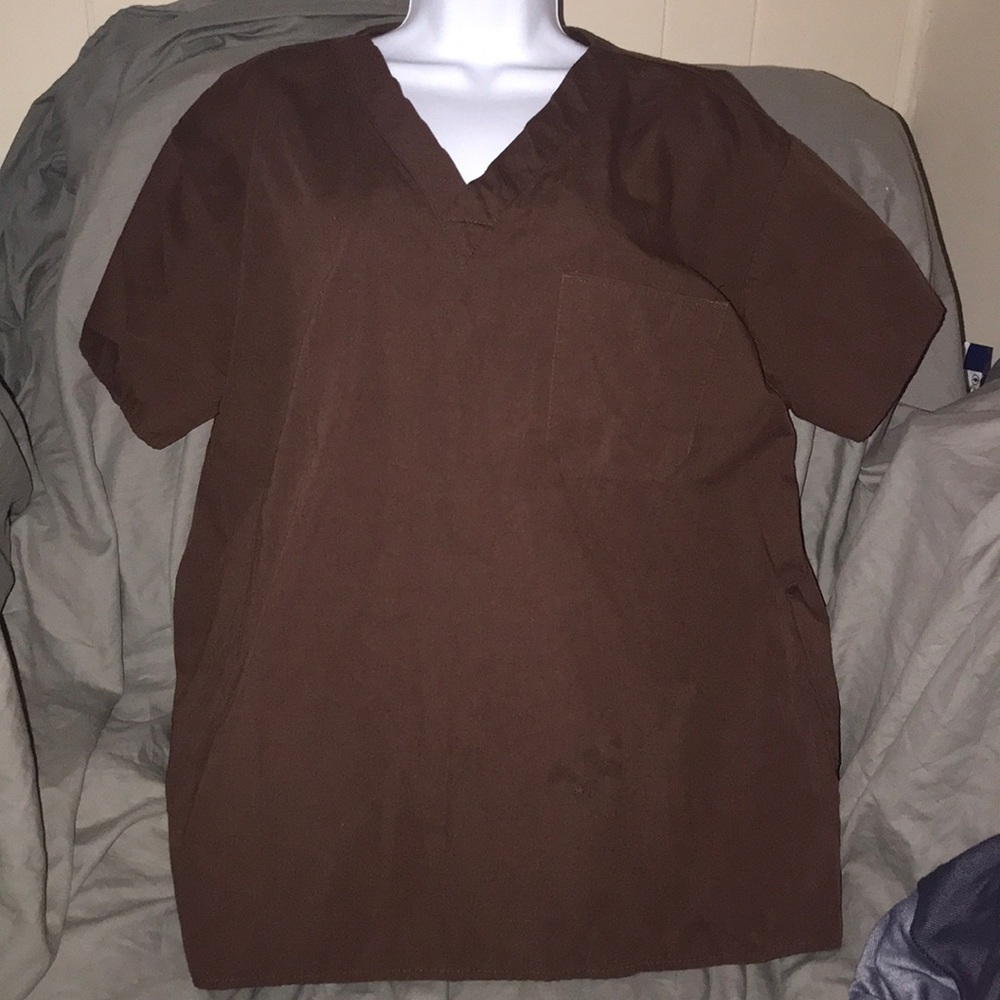 Apple life lg scrub top